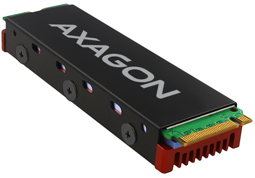 AXAGON - Dissipador de Calor CLR-M2 para M.2 2280 SSD Vemelho