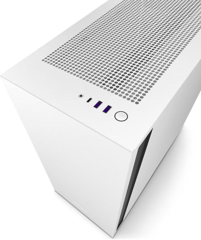 NZXT - Caixa ATX NZXT H7 Branco / Preto Vidro Temperado