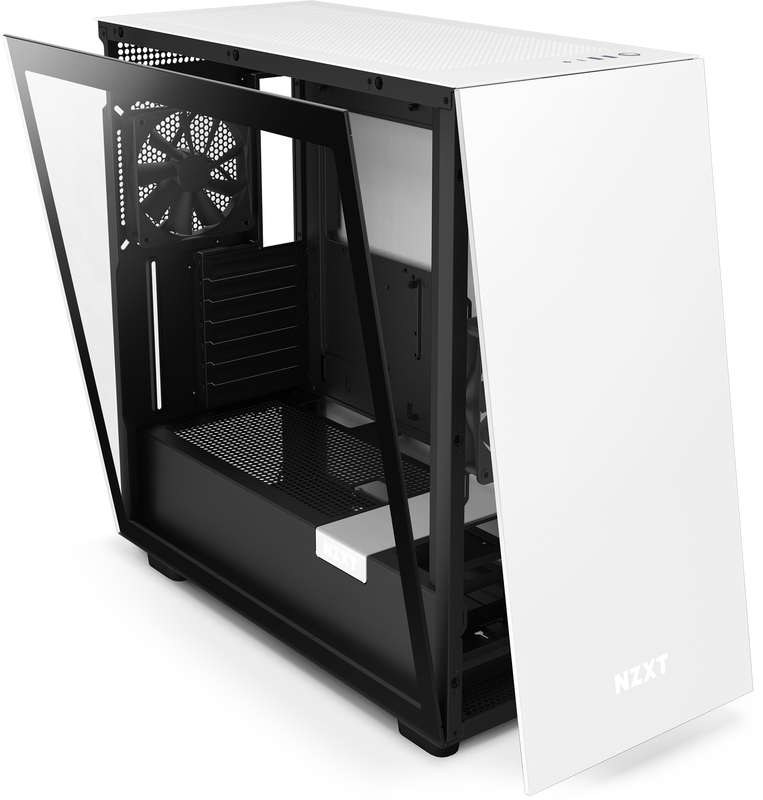 NZXT - Caixa ATX NZXT H7 Branco / Preto Vidro Temperado