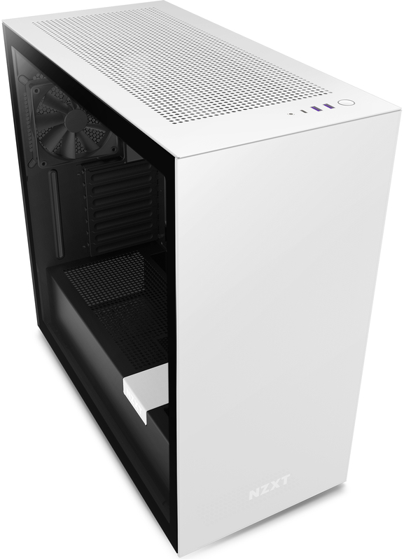NZXT - Caixa ATX NZXT H7 Branco / Preto Vidro Temperado
