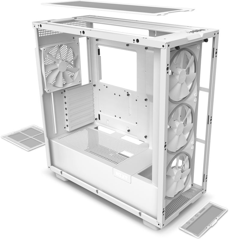 NZXT - Caixa ATX NZXT H7 Elite Branco Vidro Temperado