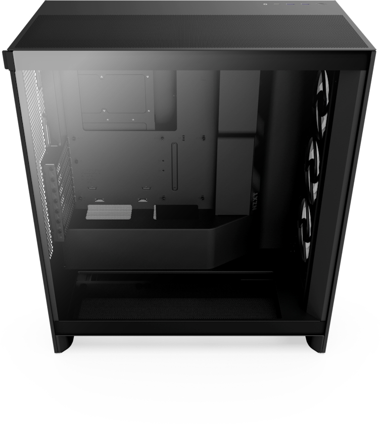 NZXT - Caixa ATX NZXT H7 Flow RGB (2024) All Bllack Vidro Temperado