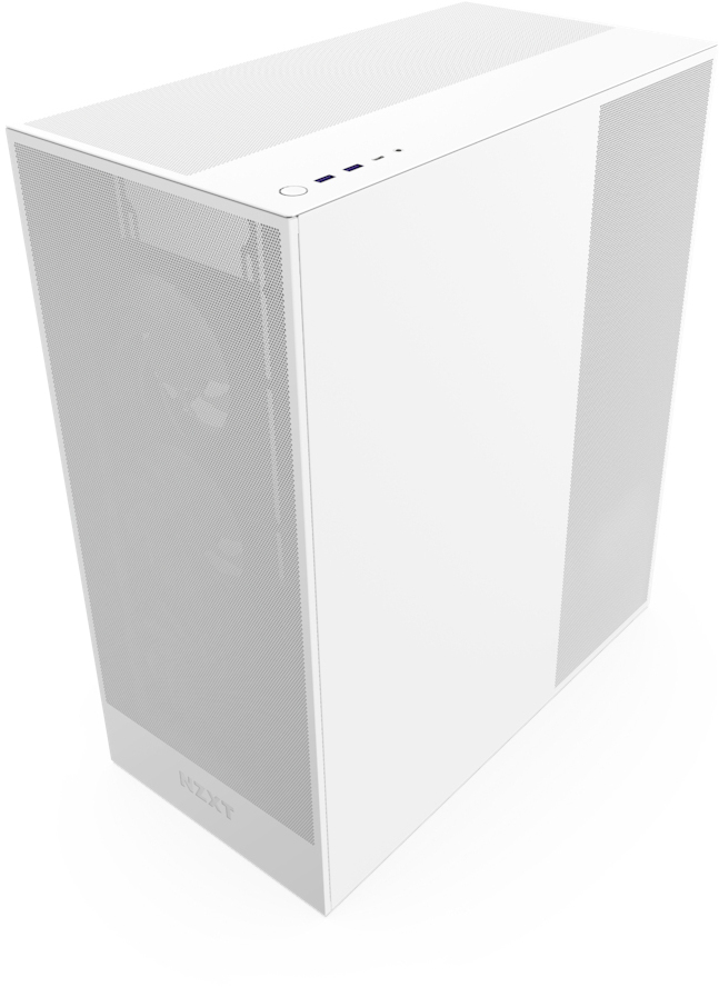 NZXT - Caixa ATX NZXT H7 Flow (2024) All White Vidro Temperado