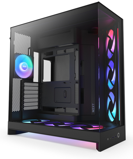 NZXT - Caixa E-ATX NZXT H9 Flow RGB+ Preta (2025) Vidro Temperado