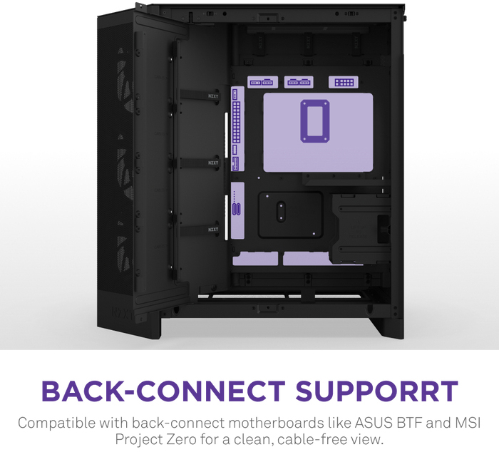 NZXT - Caixa E-ATX NZXT H9 Flow RGB+ Preta (2025) Vidro Temperado