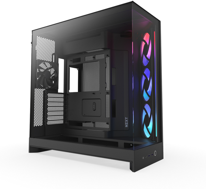 NZXT - Caixa E-ATX NZXT H9 Flow RGB Preta (2025) Vidro Temperado