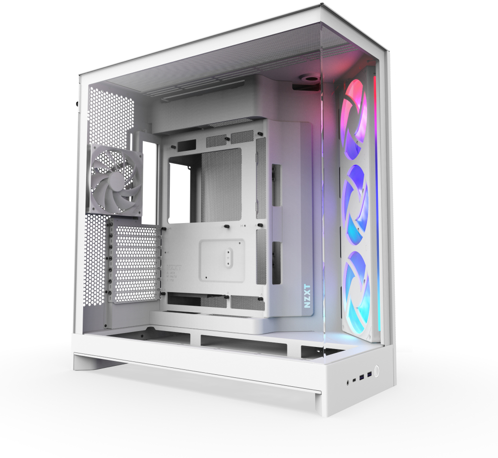 NZXT - Caixa E-ATX NZXT H9 Flow RGB Branca (2025) Vidro Temperado