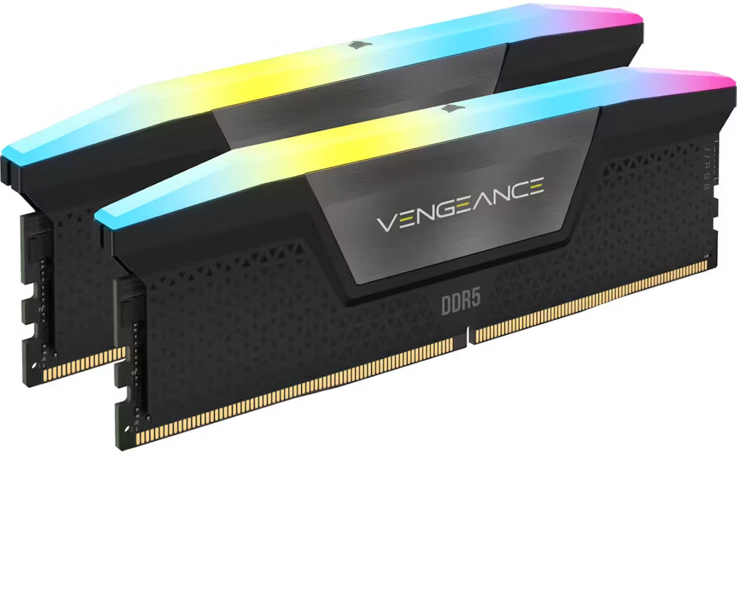 Corsair - Corsair Kit 128GB (2 x 64GB) DDR5 6400Mhz Vengeance RGB Black CL42