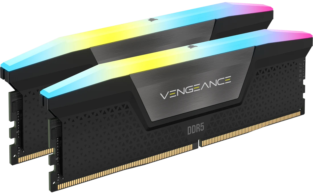 Corsair - Corsair Kit 64GB (2 x 32GB) DDR5 6000MHz Vengeance RGB Black CL30
