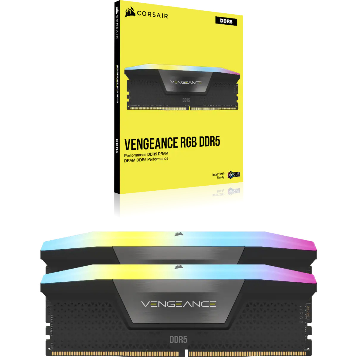 Corsair - Corsair Kit 32GB (2 x 16GB) DDR5 6000MHz Vengeance RGB Black CL36 (rev1)