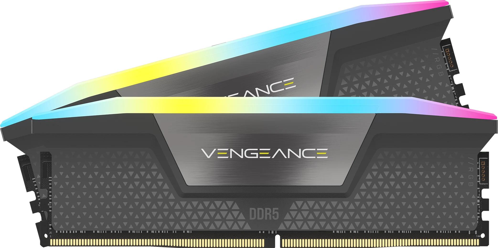 Corsair - Corsair Kit 32GB (2 x 16GB) DDR5 6000MHz Vengeance RGB EXPO Black CL36