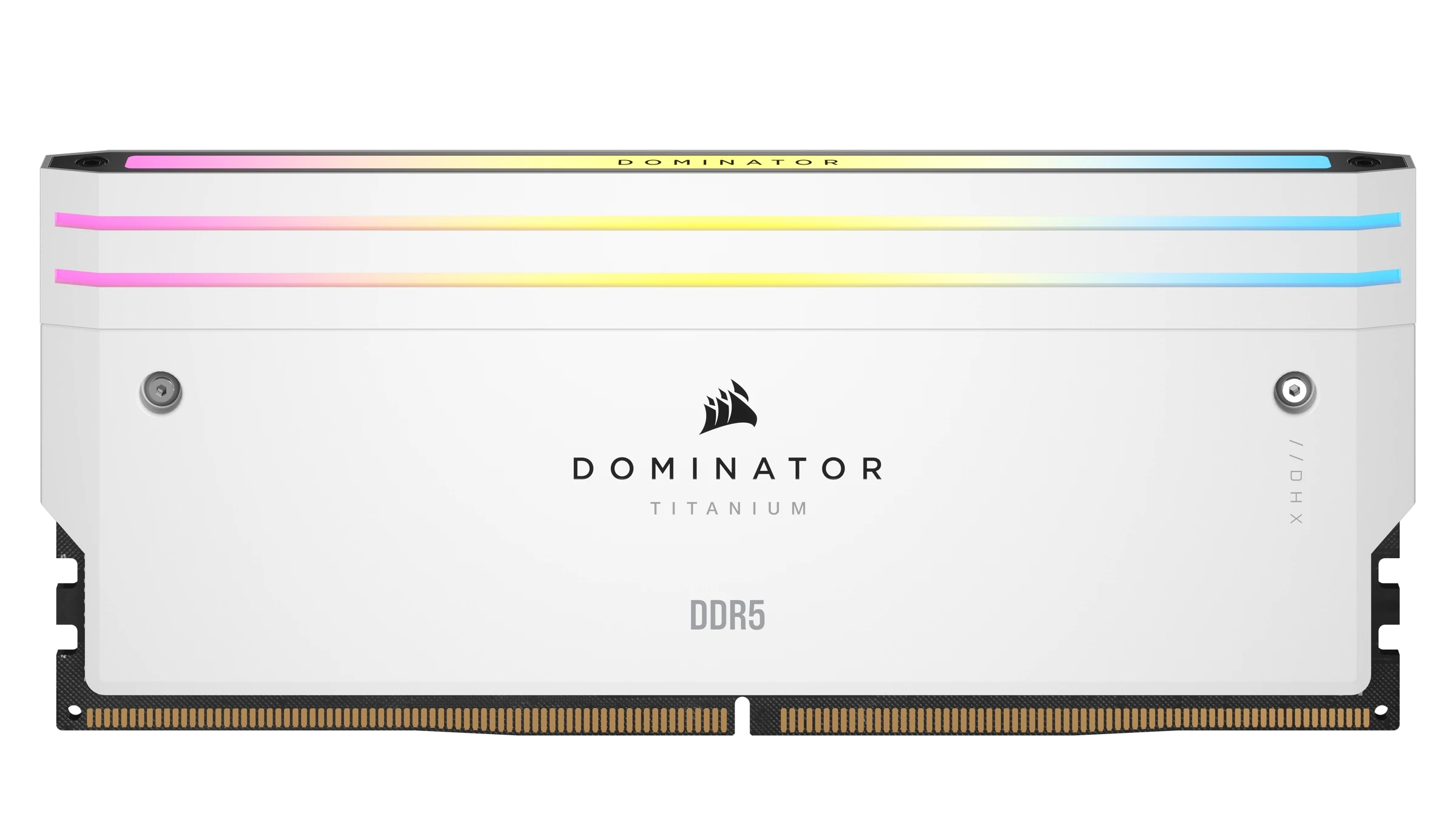 Corsair - Corsair Kit 32GB (2 x 16GB) DDR5 6000MHz Dominator Titanium RGB White CL30