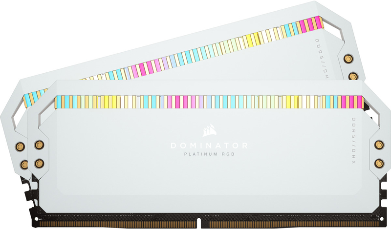 Corsair - Corsair Kit 32GB (2 x 16GB) DDR5 5600MHz Dominator Platinum RGB White CL36