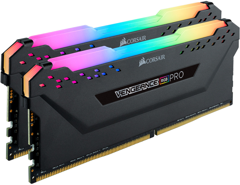 Corsair - Corsair Kit 16GB (2 x 8GB) DDR4 3200MHz Vengeance Pro RGB Black CL16