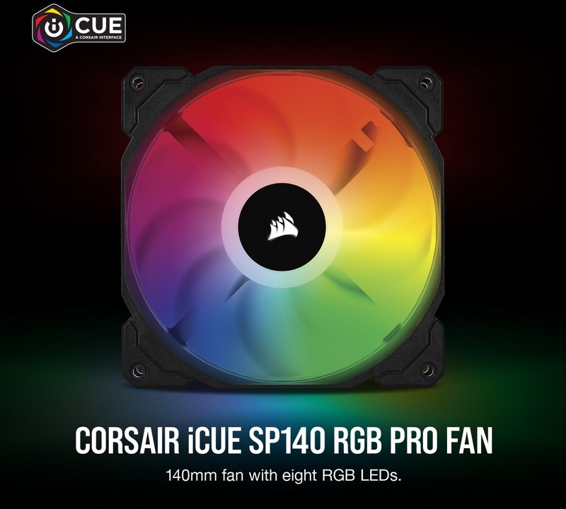 Corsair - Ventoinha Corsair iCUE SP140 RGB Pro Performance