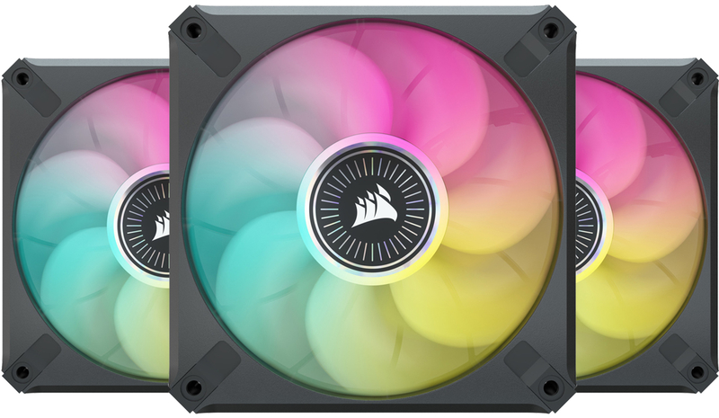 Corsair - Ventoinha Corsair iCUE ML120 RGB ELITE Premium PWM 120mm Magnetic Levitation Fan (Pack 3) c/ iCUE Lighting Node CORE