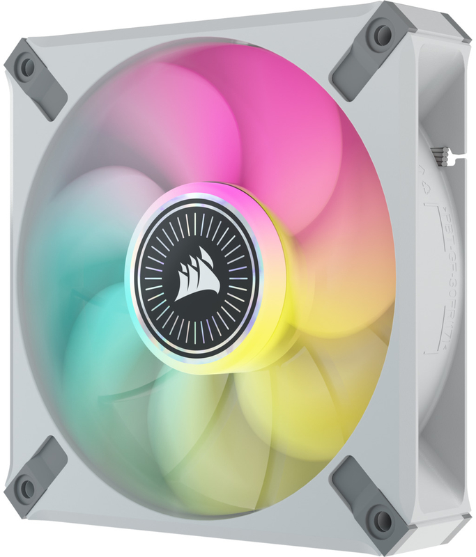 Corsair - Ventoinha Corsair iCUE ML120 RGB ELITE Premium PWM Branca 120mm - Magnetic Levitation Fan (Pack 3) c/ iCUE Lighting Node CORE
