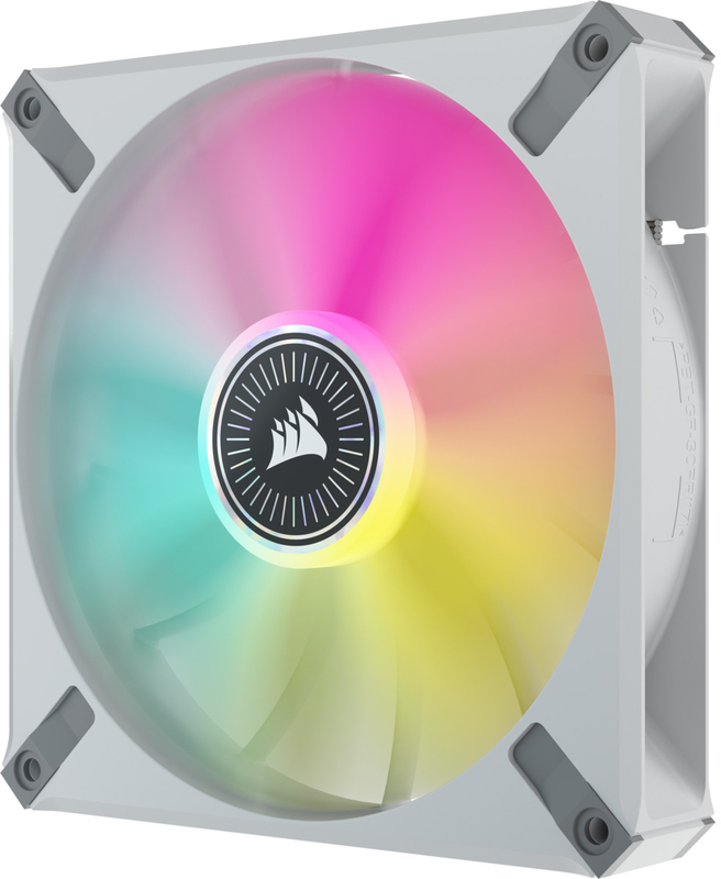 Corsair - Ventoinha Corsair iCUE ML140 RGB ELITE Premium PWM Branca 140mm - Magnetic Levitation Fan