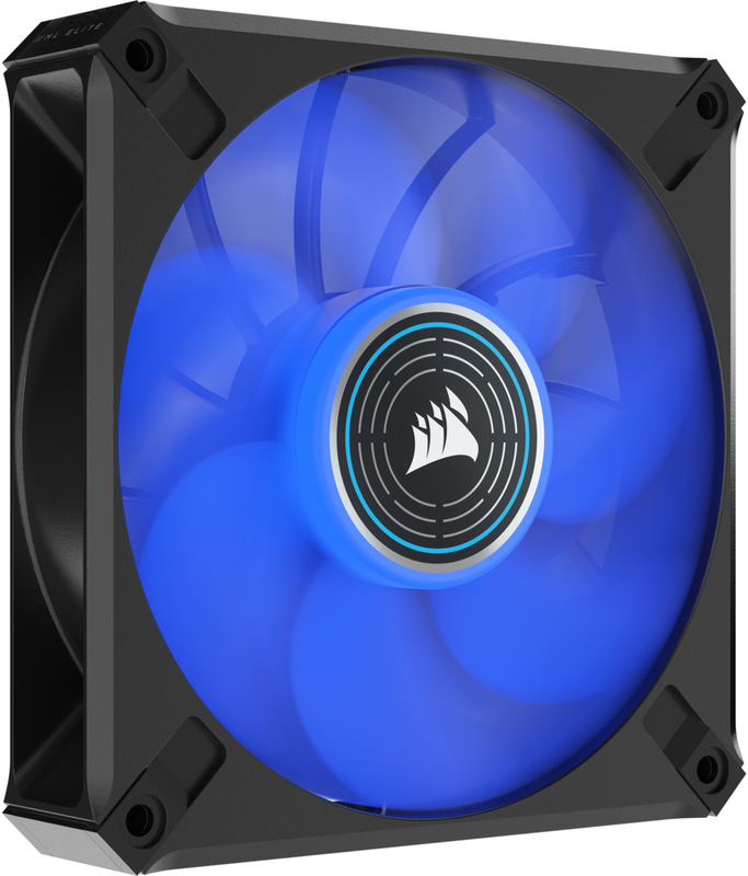 Corsair - Ventoinha Corsair ML120 ELITE LED Blue Premium PWM 120mm - Magnetic Levitation Fan
