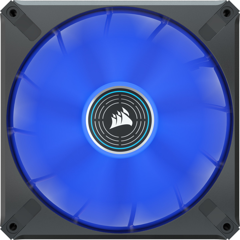 Ventoinha Corsair ML140 ELITE LED Blue Premium PWM 140mm - Magnetic Levitation Fan