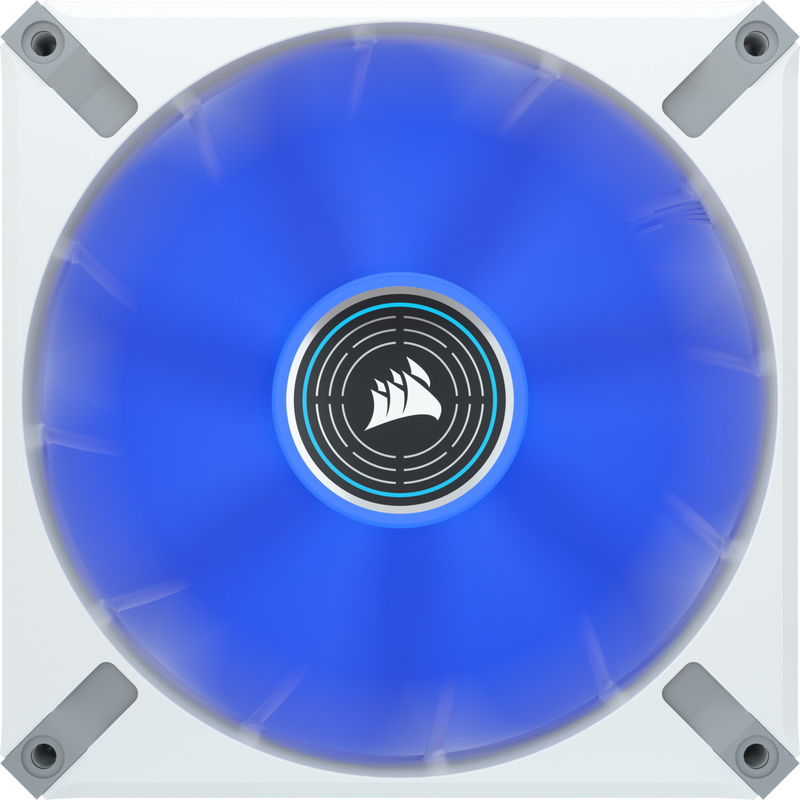Ventoinha Corsair ML140 ELITE LED Blue Premium PWM Branca 140mm - Magnetic Levitation Fan