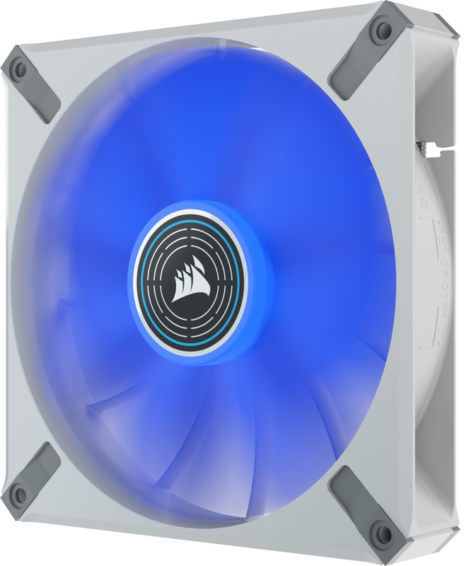 Corsair - Ventoinha Corsair ML140 ELITE LED Blue Premium PWM Branca 140mm Magnetic Levitation Fan