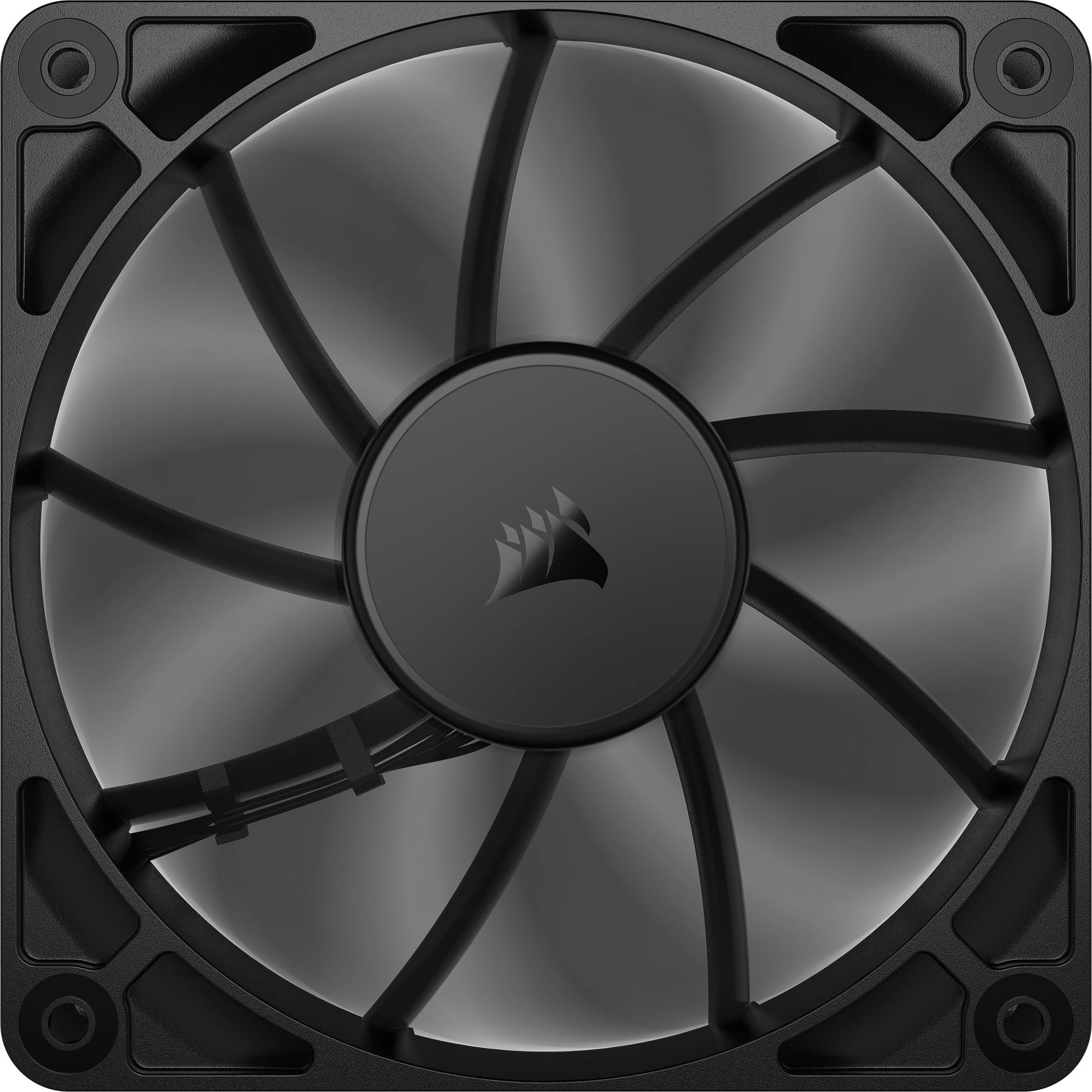 Corsair - Ventoinha Corsair RS120 PWM Preta 120mm (Pack 3)
