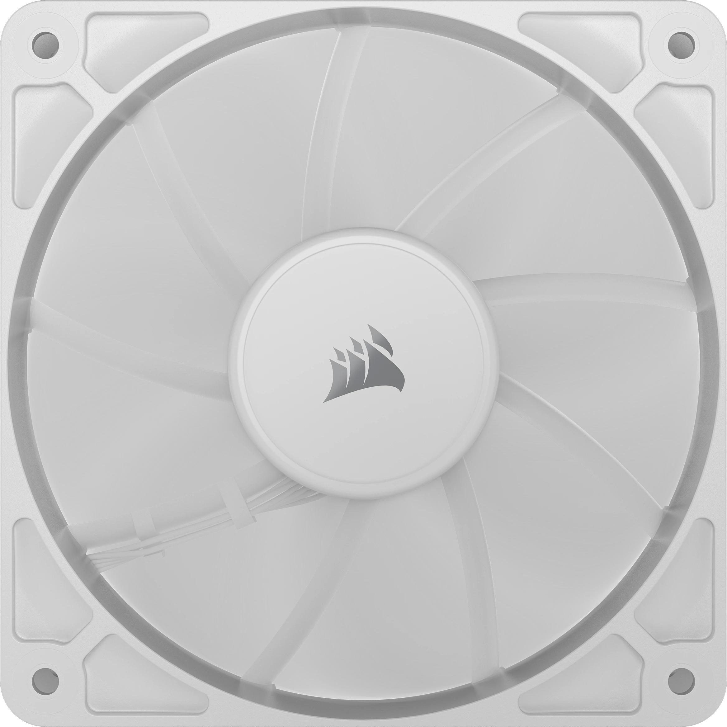 Corsair - Ventoinha Corsair RS120 PWM Branca 120mm (Pack 3)