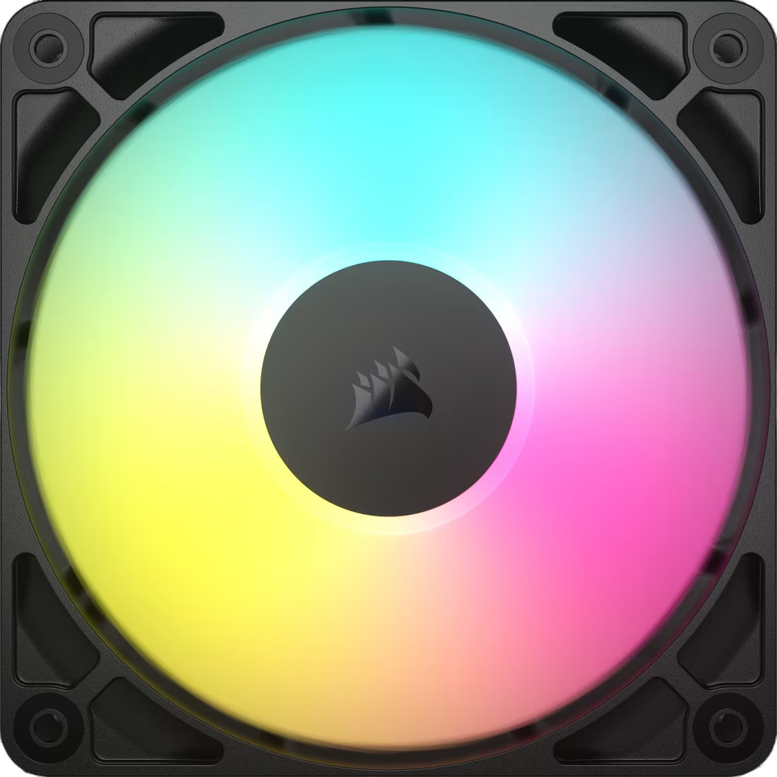 Corsair - Ventoinha Corsair RS120-R ARGB Reverse PWM Preta 120mm (Pack 3)