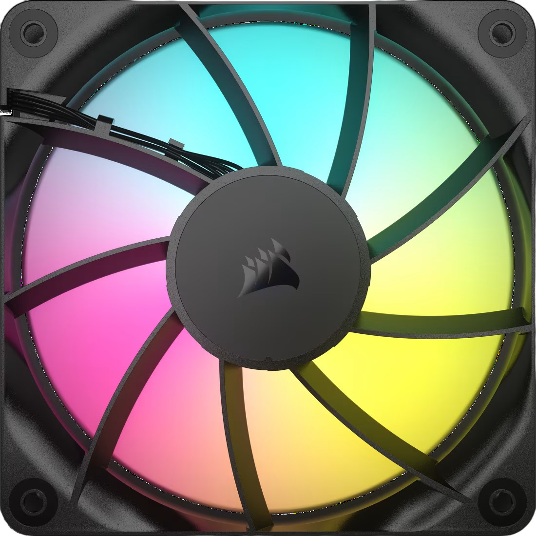 Corsair - Ventoinha Corsair RS120-R ARGB Reverse PWM Preta 120mm (Pack 3)