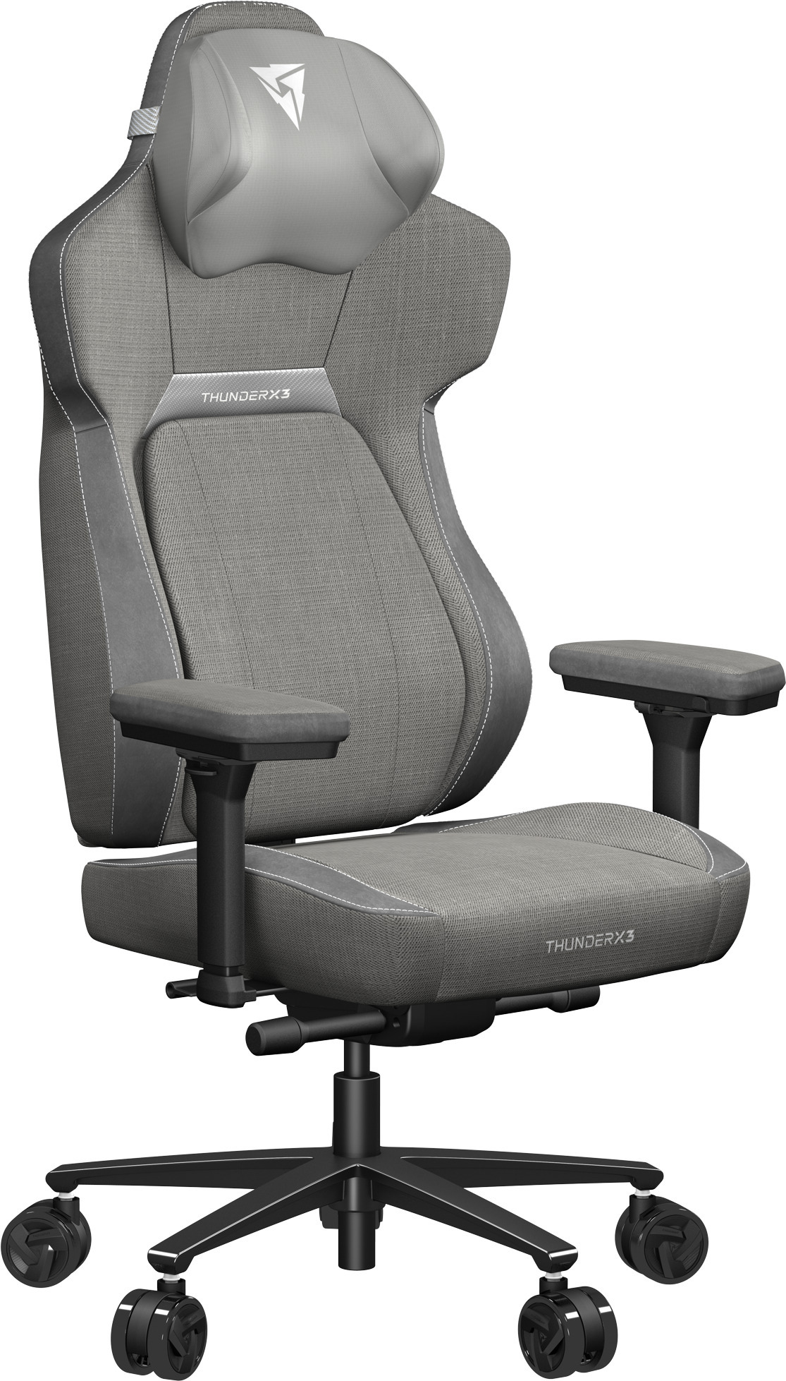 Cadeira Gaming ThunderX3 Core, Apoio lombar 360 graus - Loft Grey