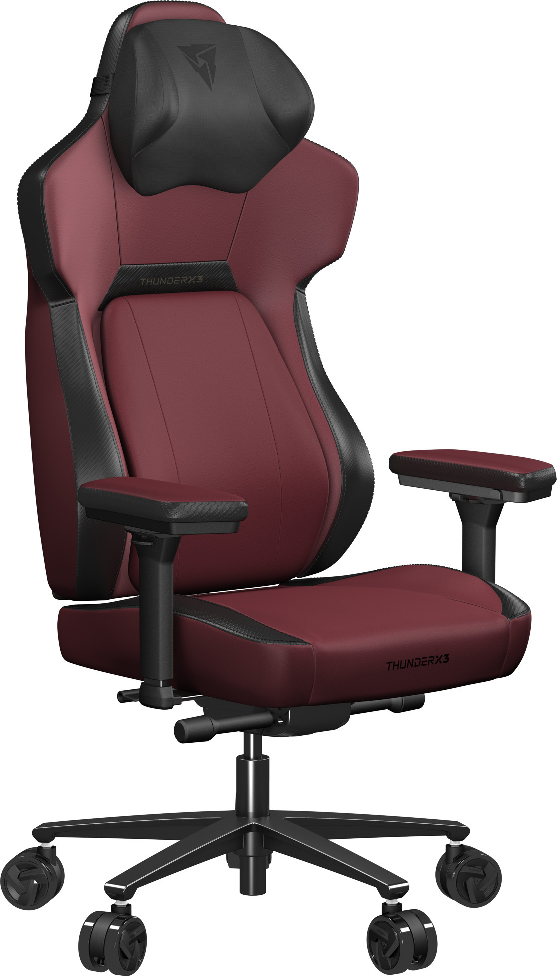 ThunderX3 - Cadeira Gaming ThunderX3 Core, Apoio lombar 360 graus - Modern Red