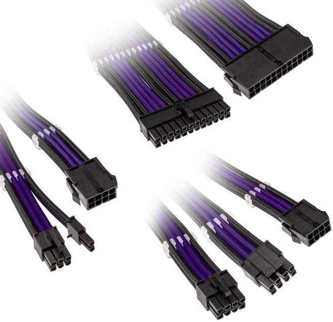 Kolink - Kit de Expansão Kolink Core Adept Braided - Jet Black/Titan Purple