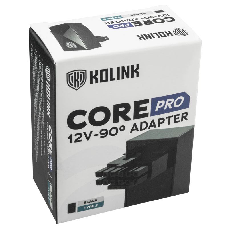 Kolink - Adaptador Kolink Core Pro 12V-2x6 90 Degree - Type 2