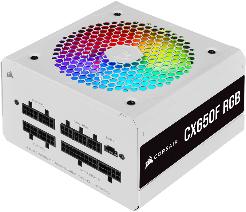Fonte Corsair CX-650F RGB Branco