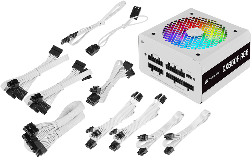 Fonte Corsair CX-650F RGB Branco | Globaldata