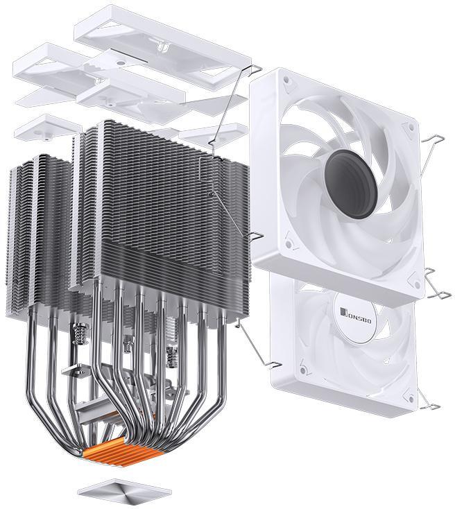 Jonsbo - Cooler CPU Jonsbo CR-3000 ARGB Branco - 2x 120mm
