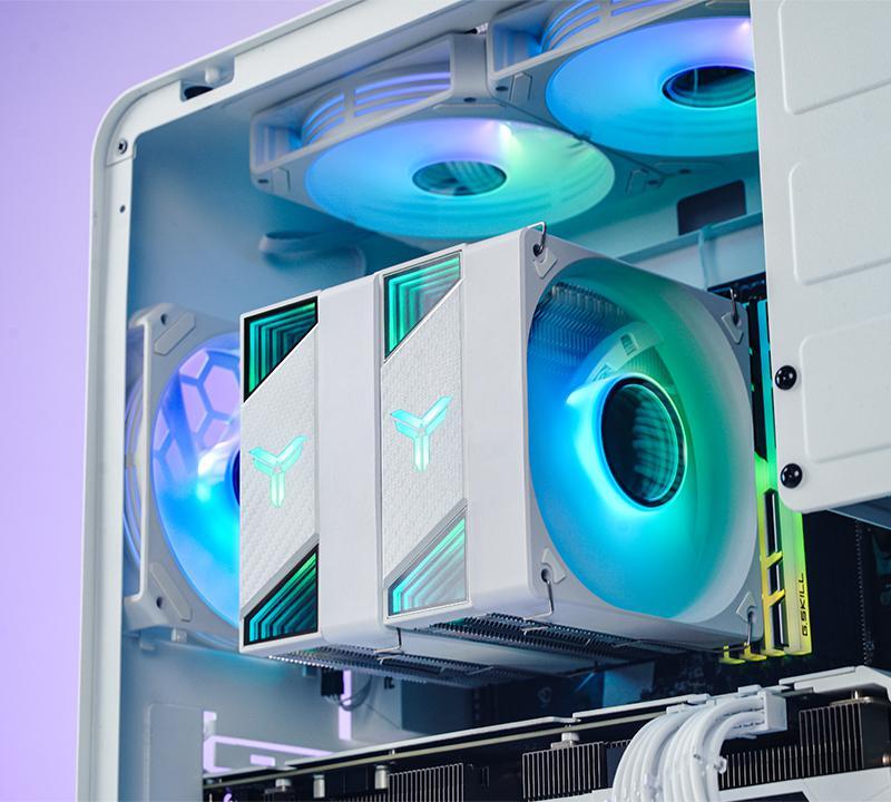Jonsbo - Cooler CPU Jonsbo CR-3000 ARGB Branco - 2x 120mm