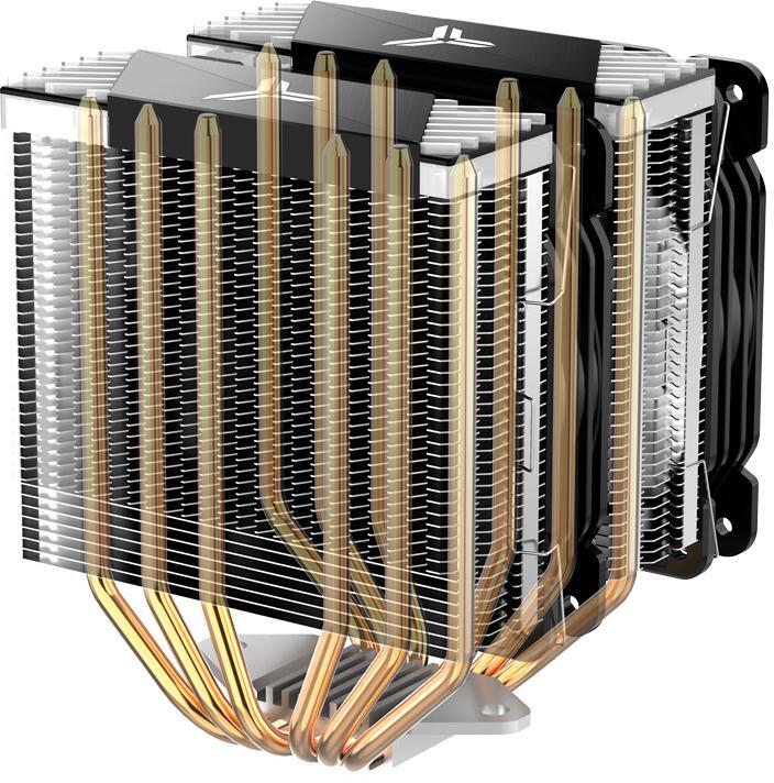Jonsbo - Cooler CPU Jonsbo CR-3000 ARGB Preto - 2x 120mm