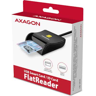 Leitor cartão cidadão Flat AXAGON CRE-SM3N USB 2.0