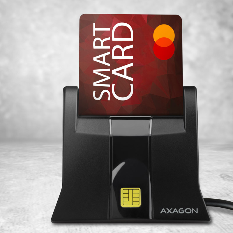 AXAGON - Leitor cartão cidadão/Smart Card AXAGON CRE-SM4 - USB 2.0