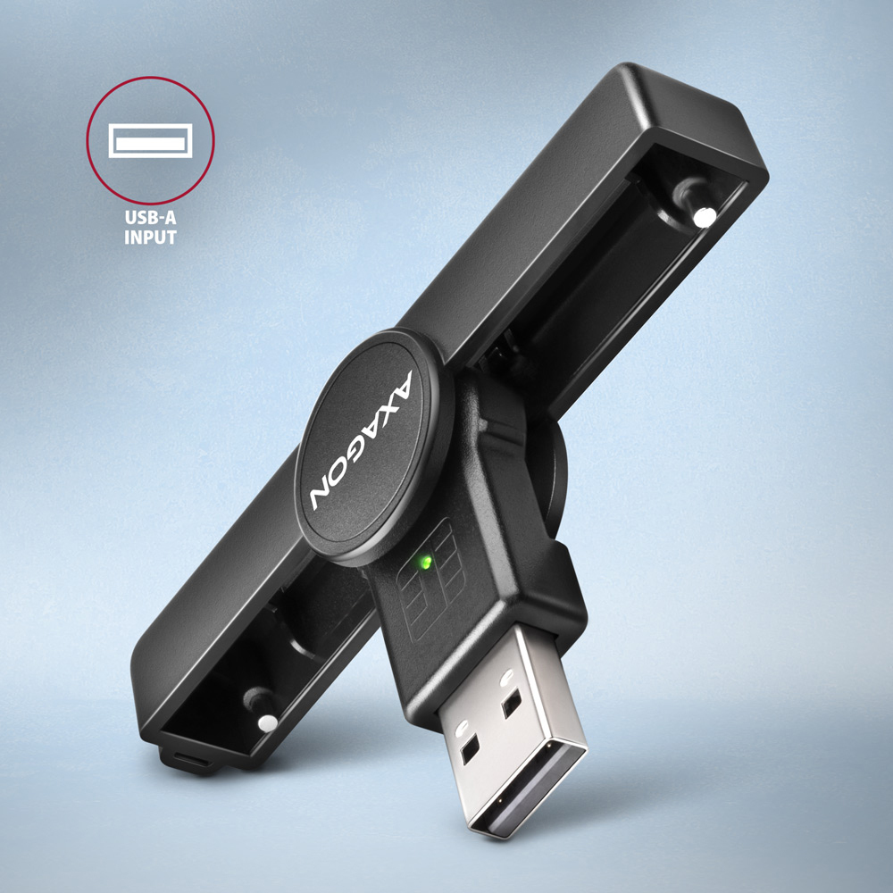 AXAGON - Leitor cartão cidadão PoketReader CRE-SMPA USB 2.0