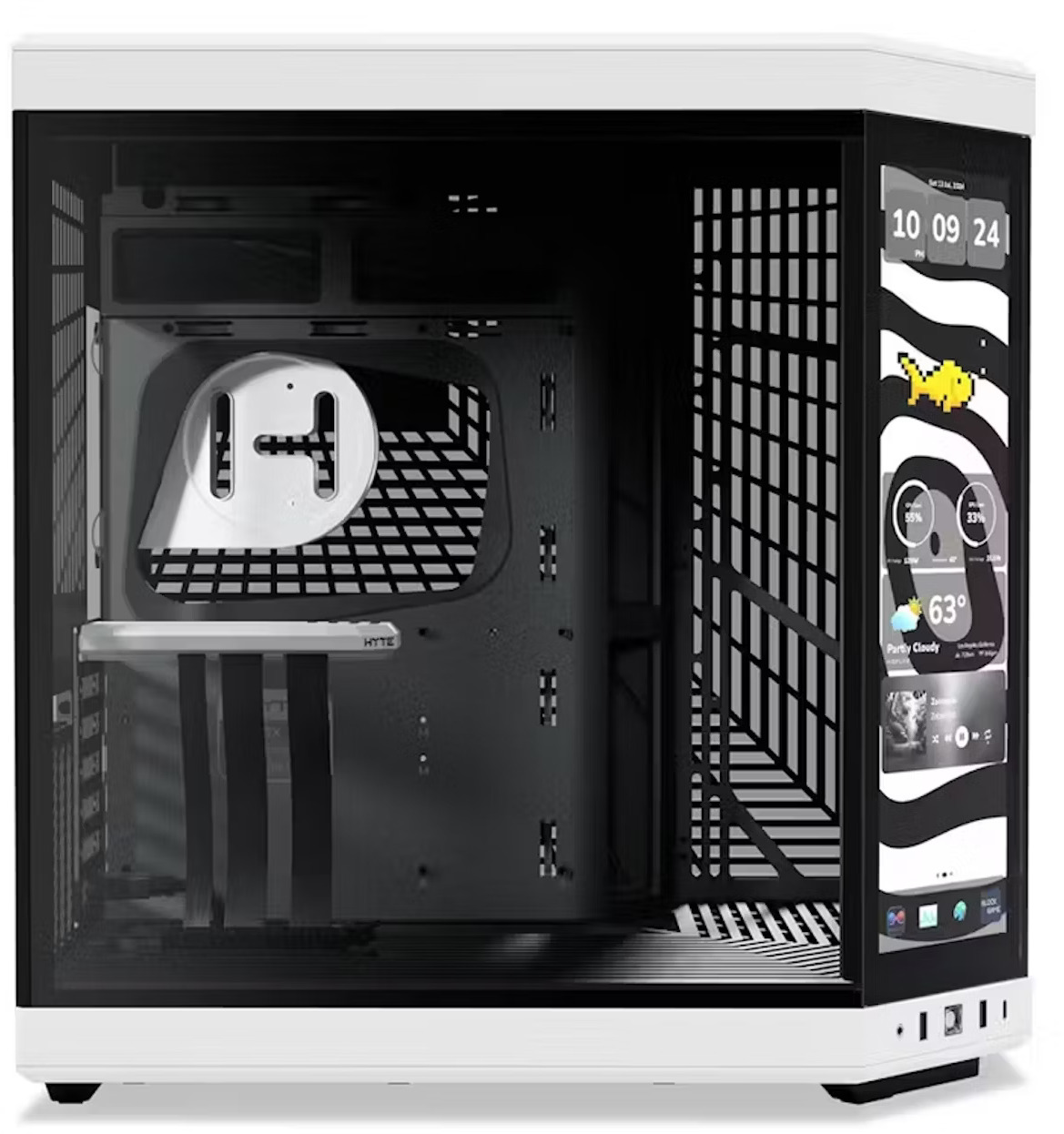 Hyte - ** B Grade ** Caixa ATX Hyte Y70 Touch Infinite Vidro Temperado Preto/Branco