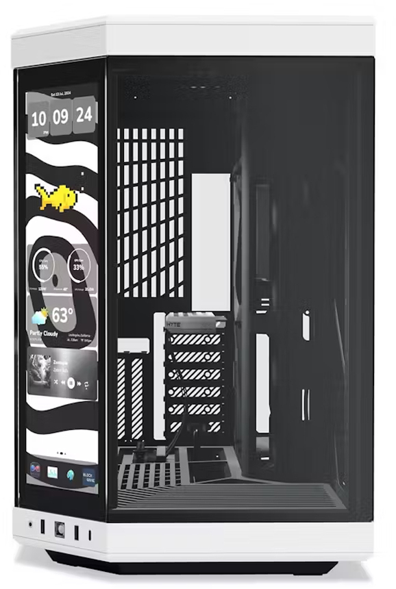 Hyte - Caixa ATX Hyte Y70 Touch Infinite Vidro Temperado Preto/Branco