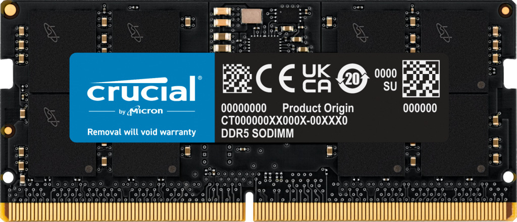 Crucial SO-DIMM 16GB DDR5 4800MHz CL40