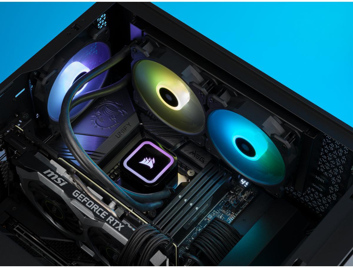  - ** B Grade ** Water Cooler CPU Corsair H100x ELITE 240mm Preto