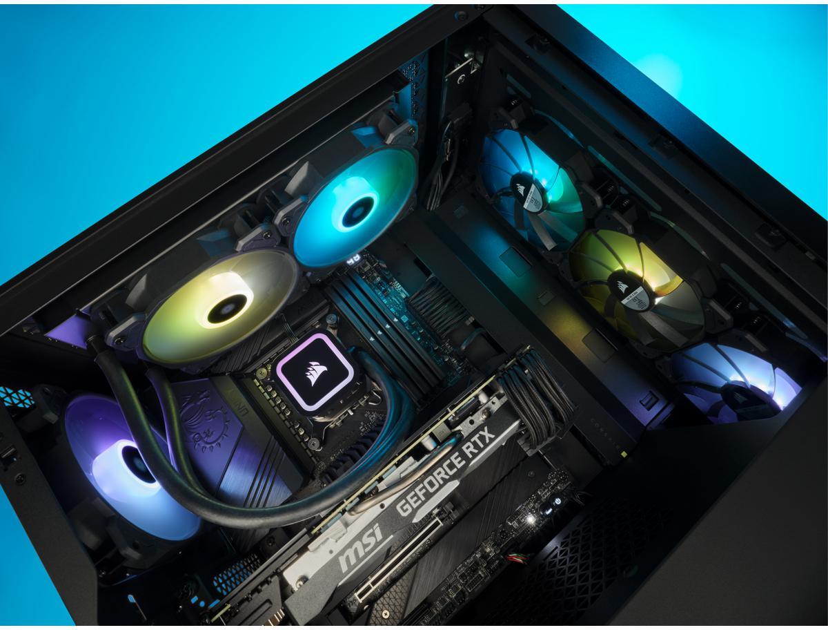  - ** B Grade ** Water Cooler CPU Corsair H100x ELITE 240mm Preto