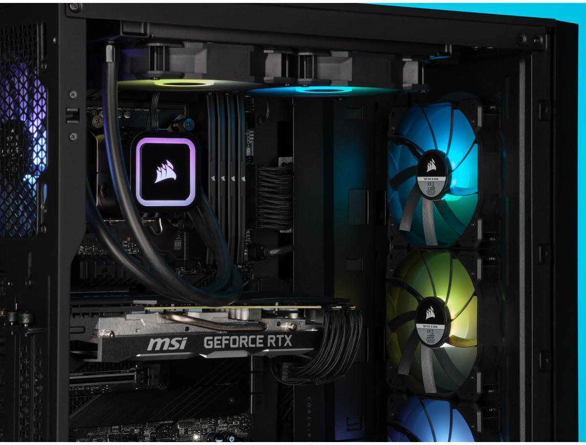  - ** B Grade ** Water Cooler CPU Corsair H100x ELITE 240mm Preto