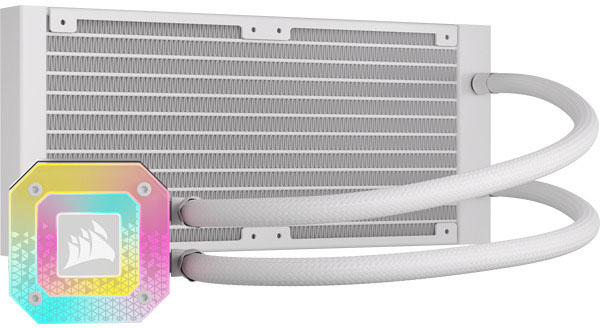 Corsair - Water Cooler CPU Corsair iCUE H100i ELITE CAPELLIX XT 240mm Branco