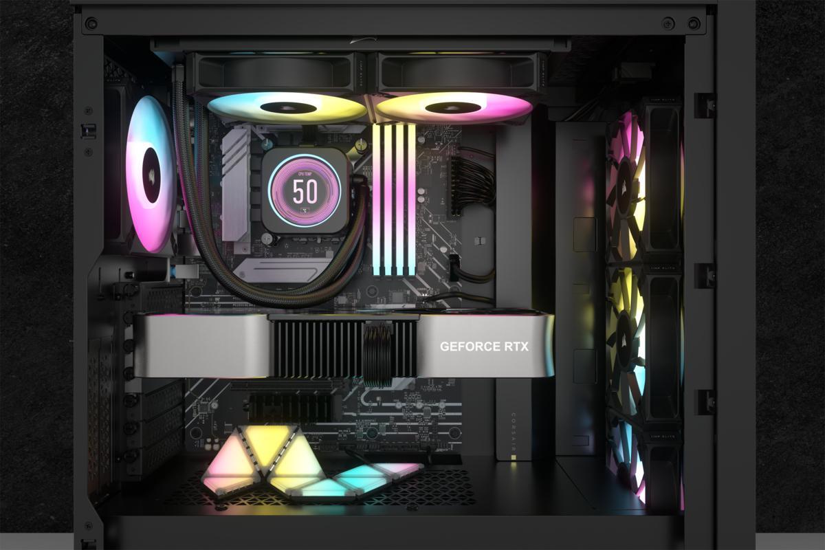  - ** B Grade ** Water Cooler CPU Corsair iCUE H100i Elite XT LCD Display 240mm